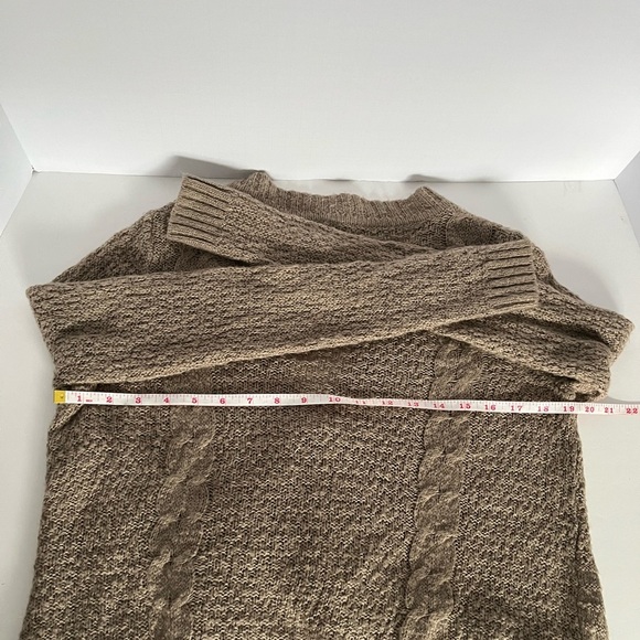 Sonoma Cardigan Women’s S Light Olive Green Cable Knit Sweater - Picture 4 of 4